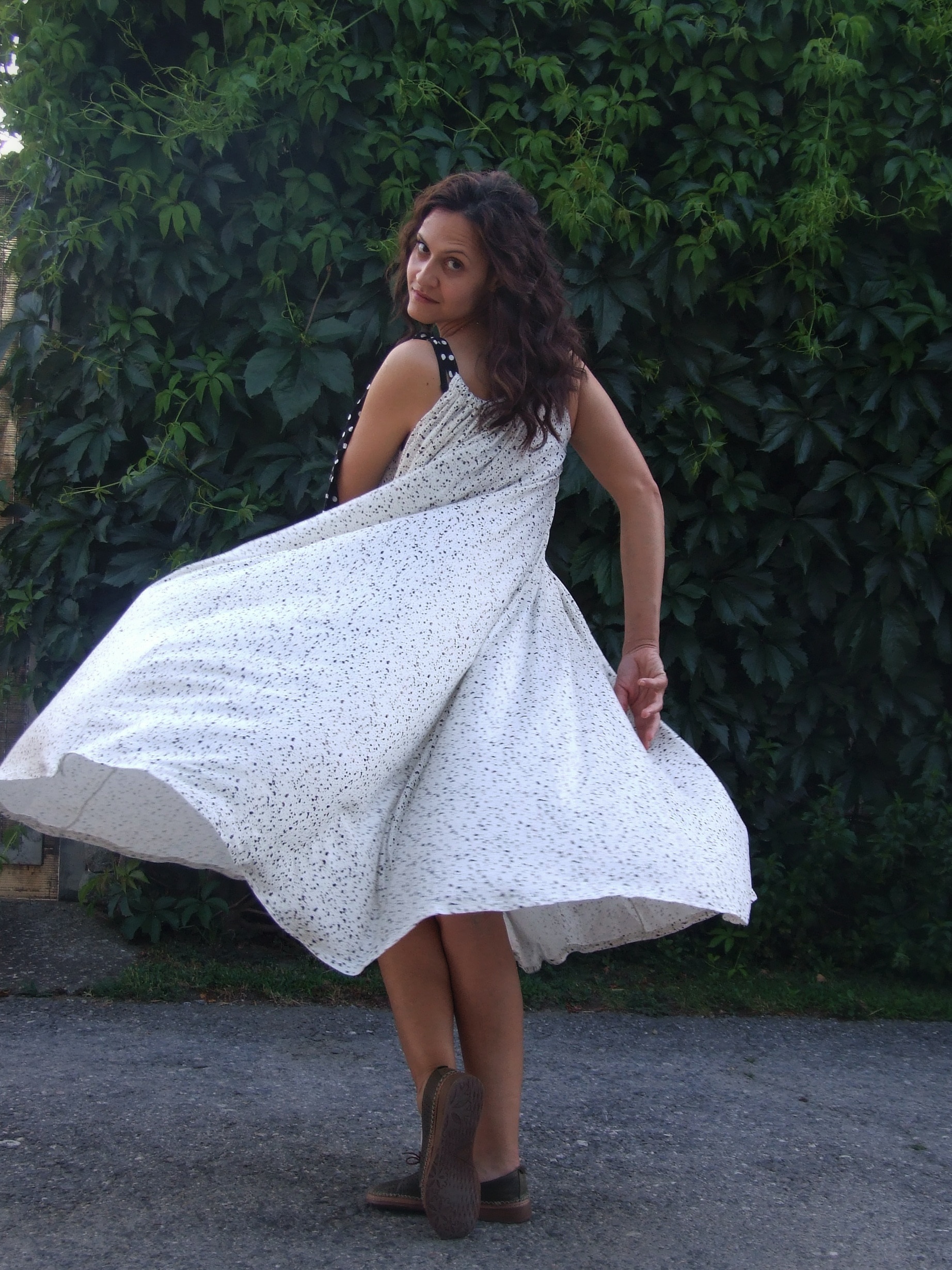 Oversize maxi haljina od pamuka - Slika 11