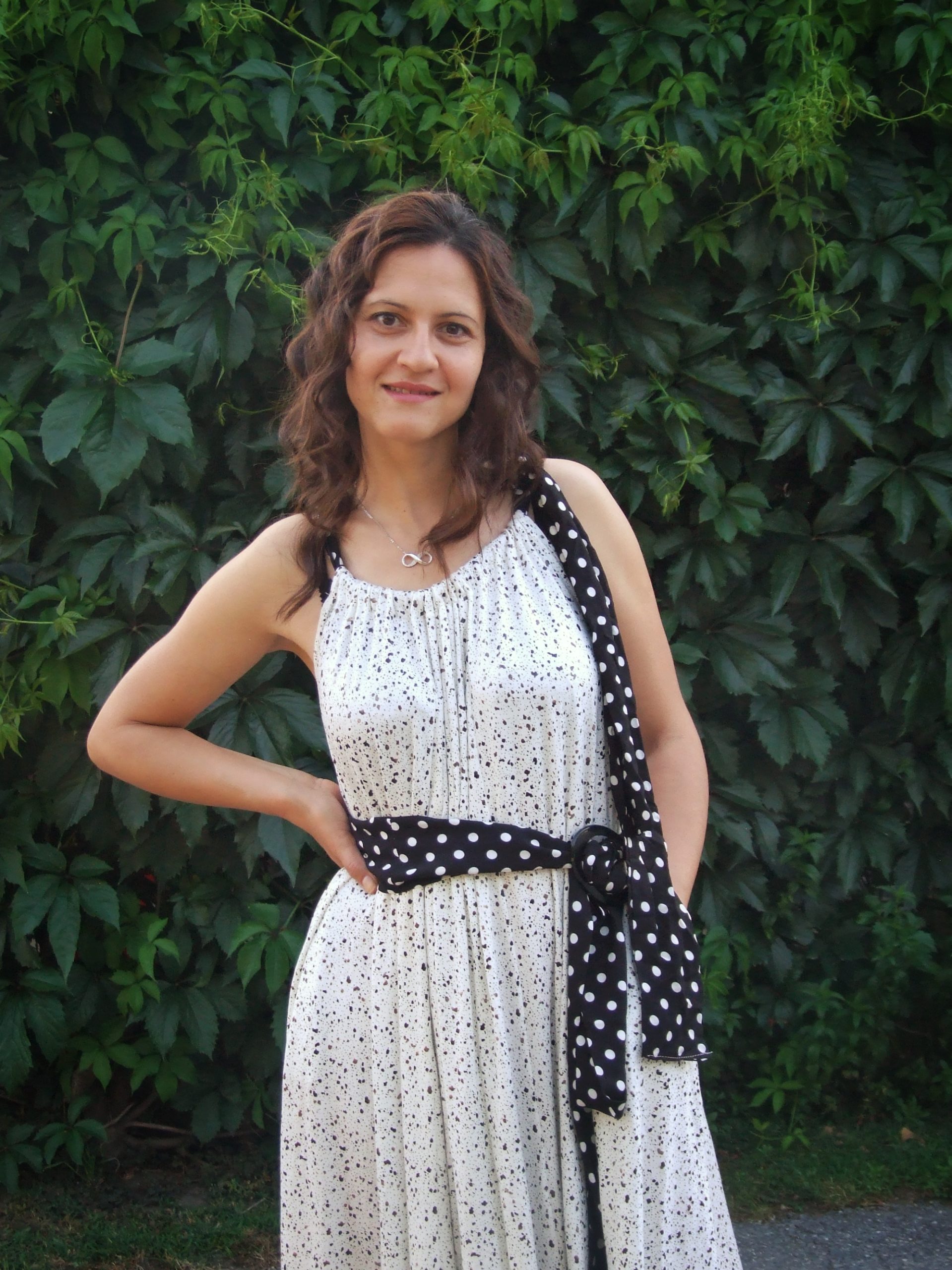 Oversize maxi haljina od pamuka - Slika 7