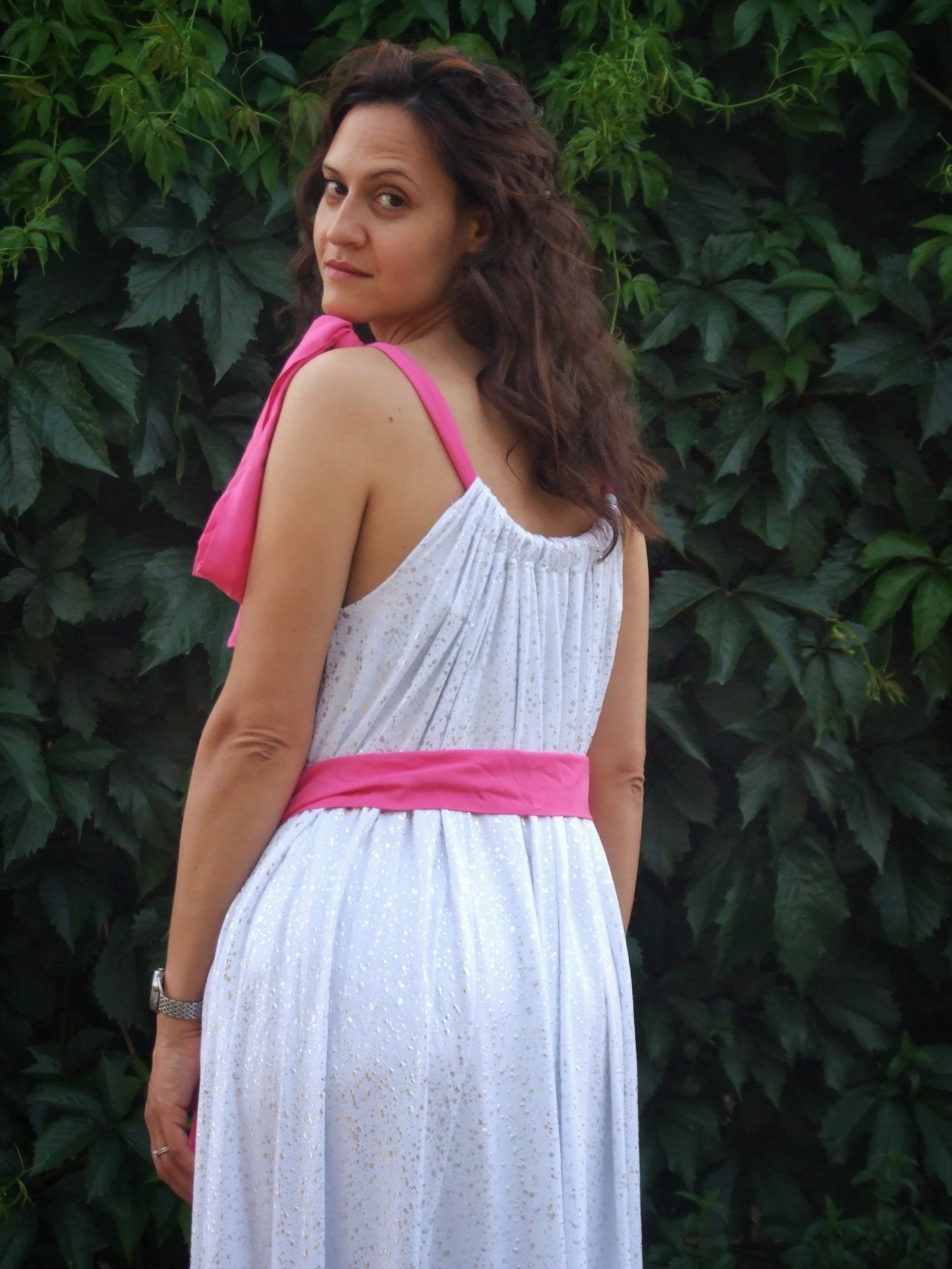 Oversize maxi haljina od pamuka - Slika 12