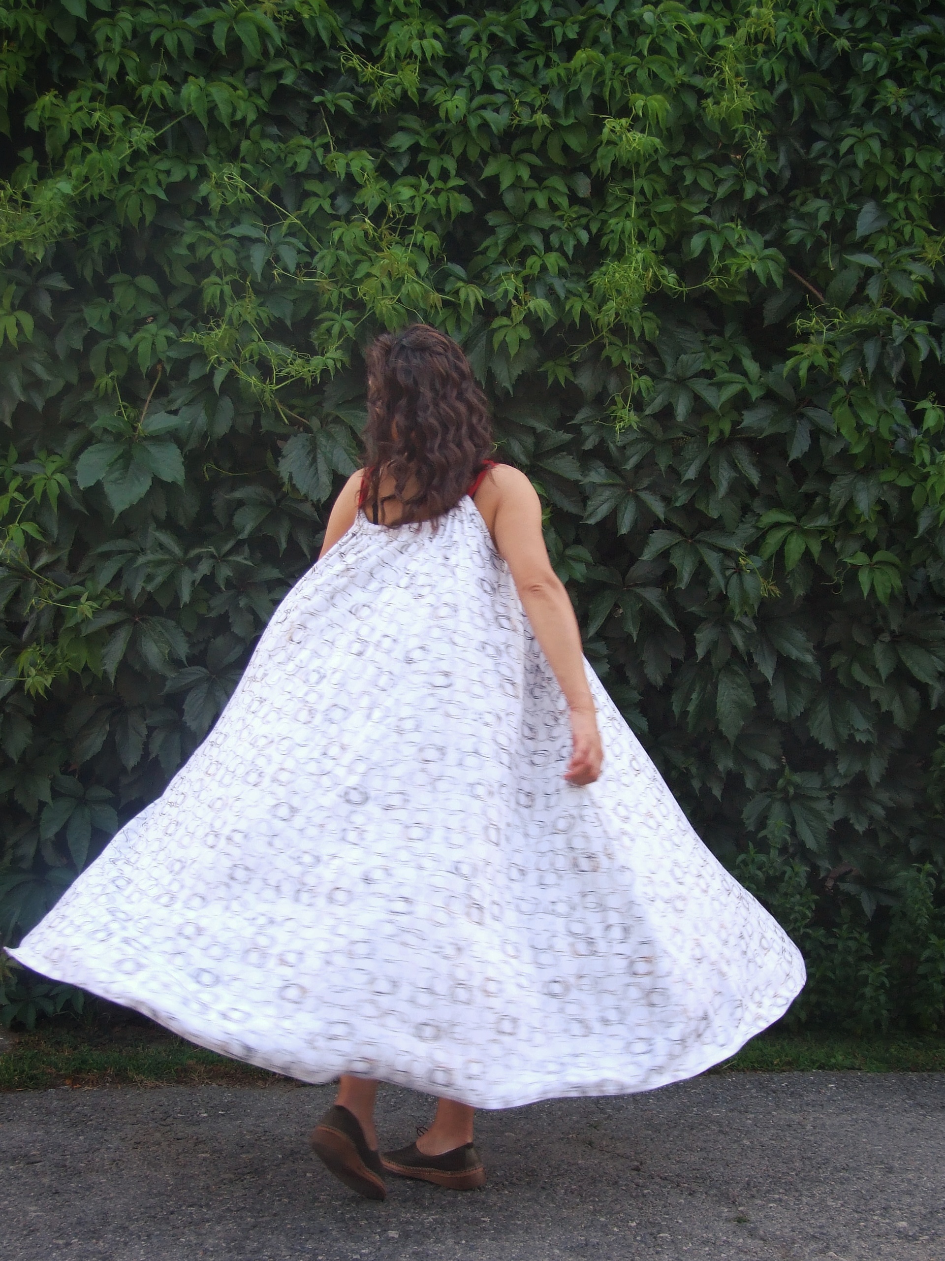 Oversize maxi haljina od pamuka - Slika 4