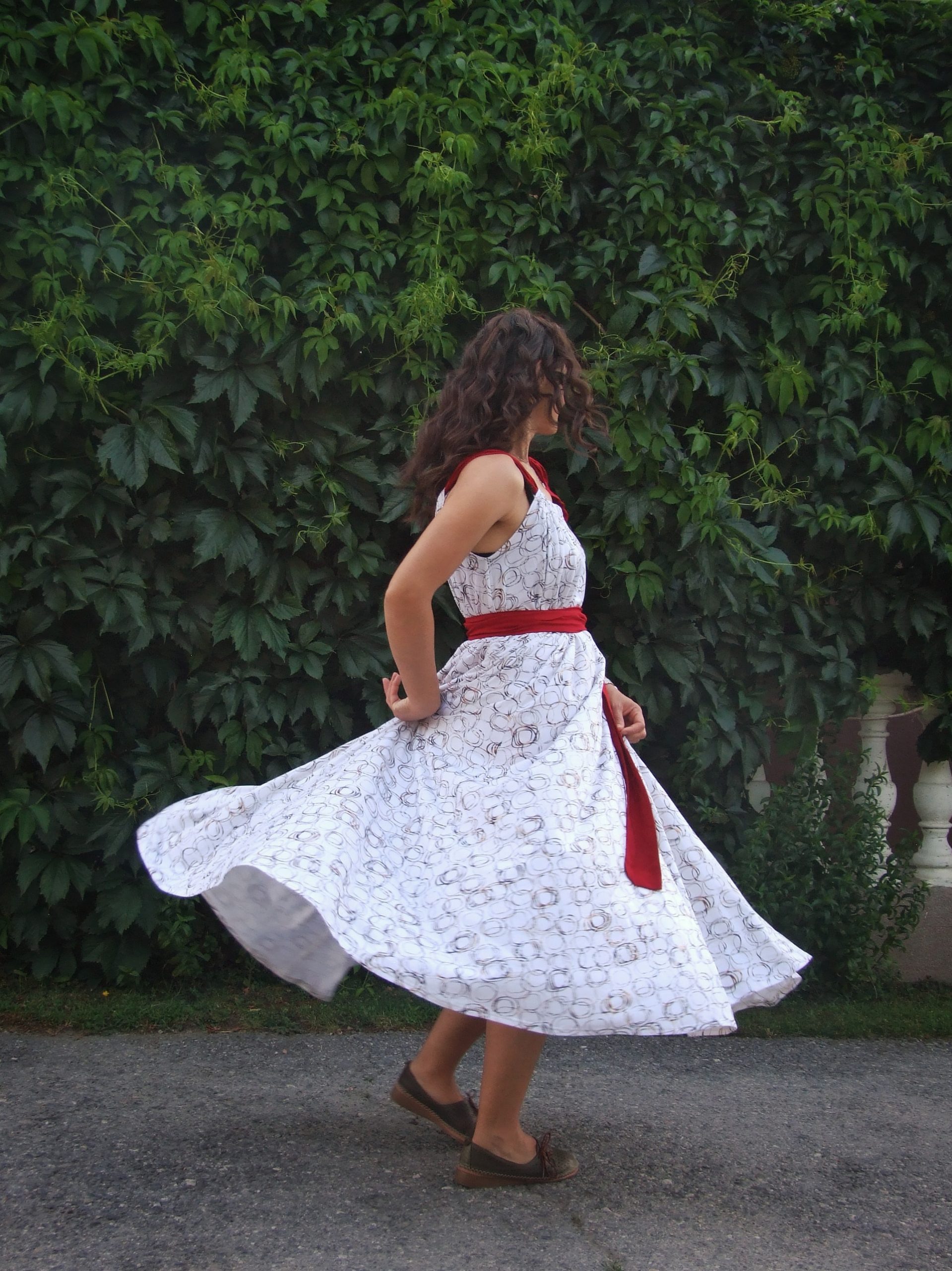 Oversize maxi haljina od pamuka - Slika 2