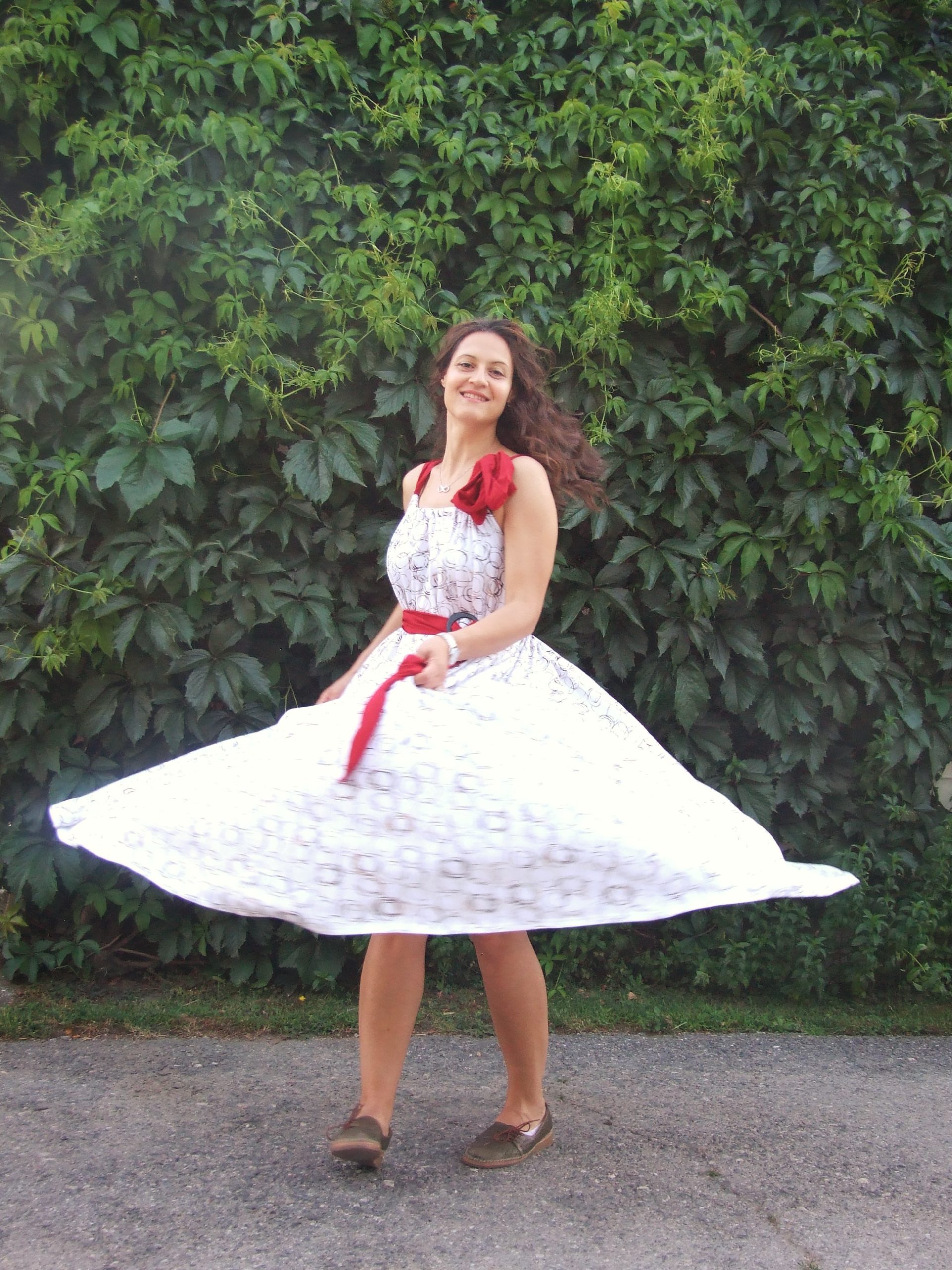 Oversize maxi haljina od pamuka - Slika 3