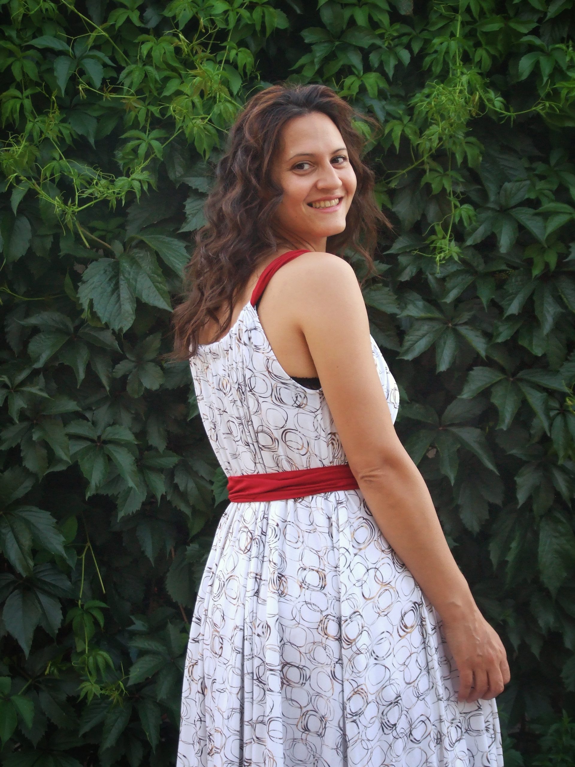 Oversize maxi haljina od pamuka - Slika 5